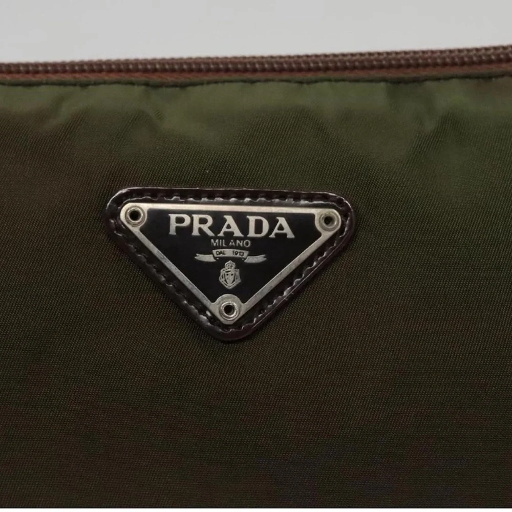 Prada Khaki Green Toiletry Bag- Large AUTHENTIC - Picture 4 of 10